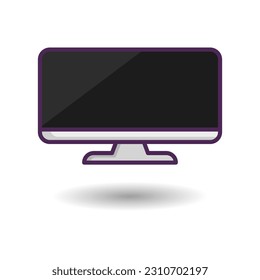 Monitor free icon vector on trendy design