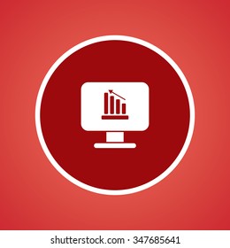 Monitor & Graph Icon