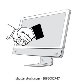 monitorizar y apretar con el fondo blanco