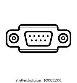 Monitor hardware icon ,cabel