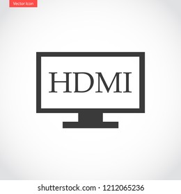 monitor hdmi vector icon eps 10