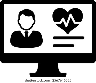 monitor health medical diagnosis computer online checkup heart 5671