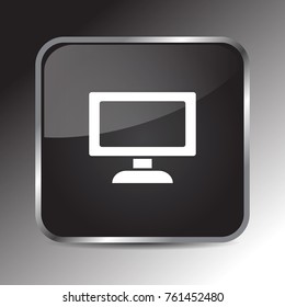 Monitor icon 3d, for Internet icon and application icon. Vector eps 10.