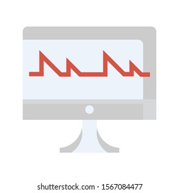 monitor icon to check the patient's condition