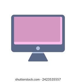 monitor icon of color style design vector template