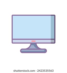 monitor icon of color style design vector template