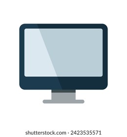 monitor icon of color style design vector template
