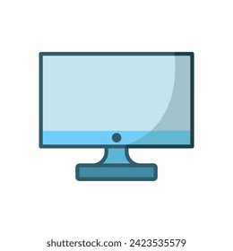 monitor icon of color style design vector template