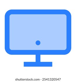 Monitor icon. monitor, computer, pc, screen, display, device, lcd, desktop, electronic, technology. Vector icon illustration