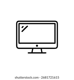 Ícone do monitor, ícone da tela do computador, ícone do dispositivo de vídeo