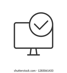 Monitor icon. Computer symbol modern, simple, vector, icon for website design, mobile app, ui. Vector Illustration