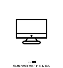 Monitor icon, design inspiration vector template for interface and any purpose