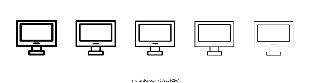 Monitor design de ícone, logotipo, aplicativo, UI. Ilustração vetorial, EPS
