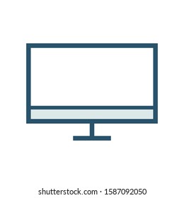 Monitor icon design template, color style