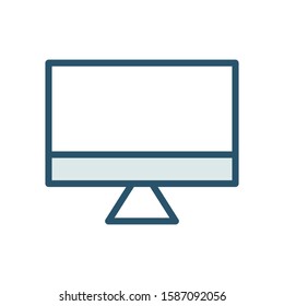 Monitor icon design template, color style