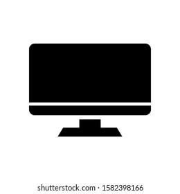 Monitor icon design template, glyph style, flat vector