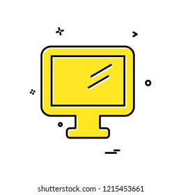 Monitor icon design vector