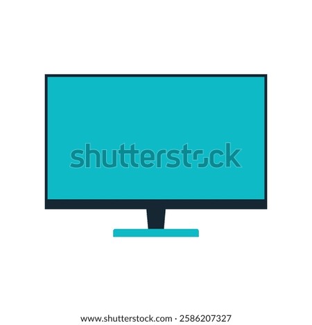 monitor icon, display screen, computer monitor symbol