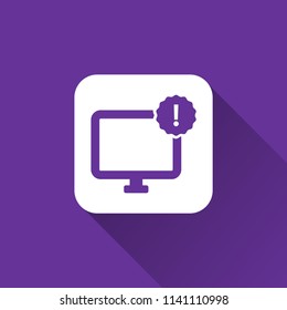 Monitor icon. display sign