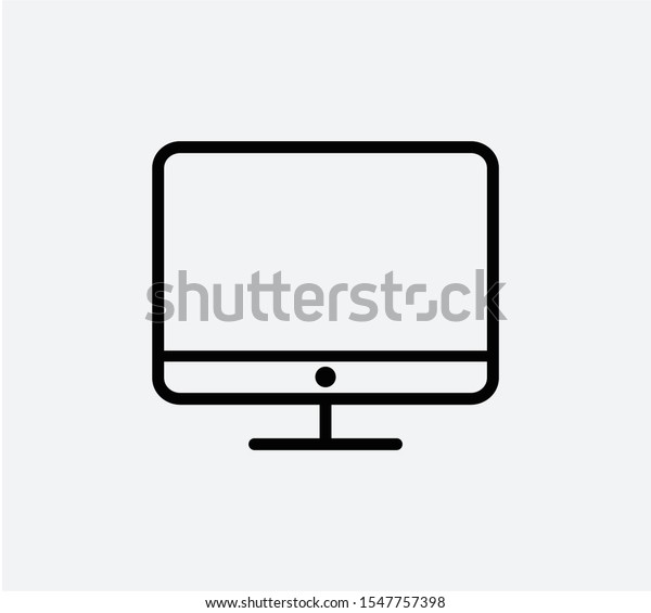 Monitor icon\
,display icon vector flat\
illustration