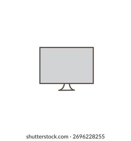 O ícone Monitor exibe visuais digitais, atividades de tela e clareza moderna de espaço de trabalho para tarefas de exibição, edição e produtividade.