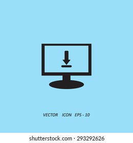 Monitor with icon Download