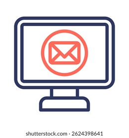 Monitor Icon Element For Design