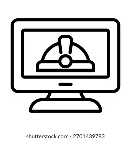 Elemento De Ícone De Monitor Para Design E Vetor