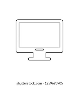 monitor icon. Element of web for mobile concept and web apps icon. Thin line icon for website design and development, app development