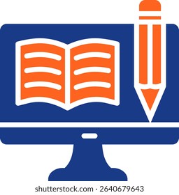 Monitor Icon Fill Vector Illustration