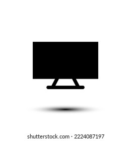 Monitor icon. flat design vector illustration for web and mobile