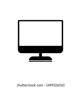 monitor icon in flat style isolated. Vector Symbol illustration.