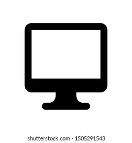 monitor icon in flat style isolated. Vector Symbol illustration.