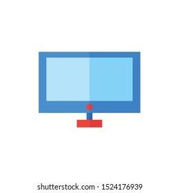 monitor icon in flat style isolated. Vector Symbol illustration.