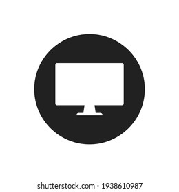 Monitor icon in flat style. For web, print and creative design. Symbol, logo illustration.