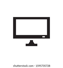 monitor icon, glyph style design