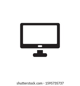 monitor icon, glyph style design