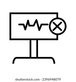 Monitor icon for graphic design projects