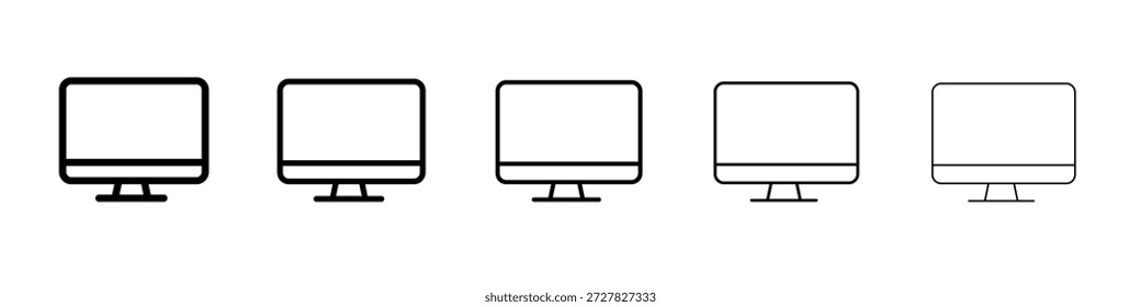 Ícone de monitor para designs de gráficos. Design de vetor de ícones