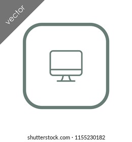 monitor icon - illustration