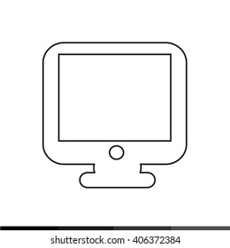 Monitor Icon Illustration design