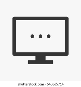 Monitor  icon illustration isolated sign symbol