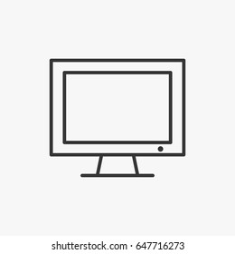 Monitor  icon illustration isolated vector sign symbol