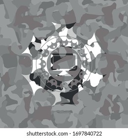 monitor icon inside grey camo texture
