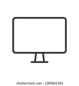 Monitor icon isolated on white background. Computer symbol modern, simple, vector, icon for website design, mobile app, ui. Vector Illustration