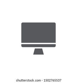 Monitor icon isolated on white background. Desktop symbol modern, simple, vector, icon for website design, mobile app, ui. Vector Illustration