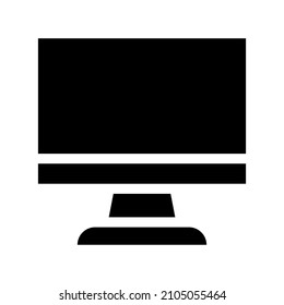 Monitor icon isolated on white background