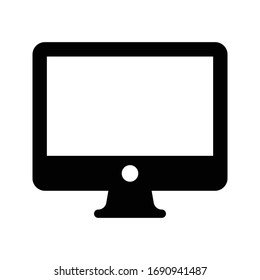 monitor icon isolated vector illustration