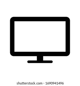 Monitor Icon Isolated Vector Illustration