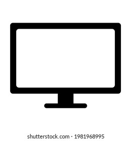 ilustración vectorial aislada de icono de monitor